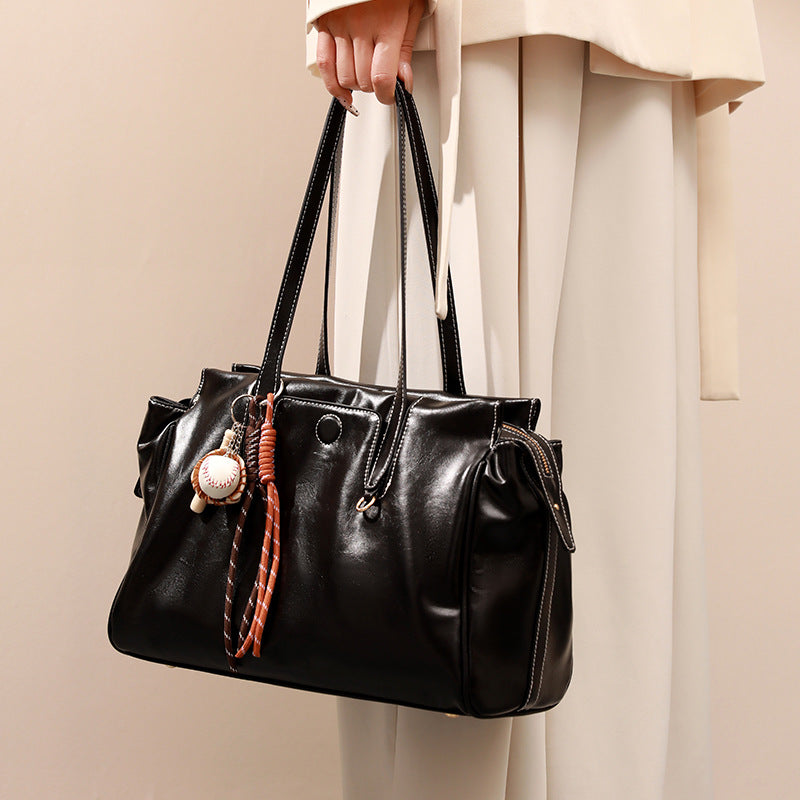 Capacity Totes Niche Retro Fashion Commuter Women's Shoulder Bag