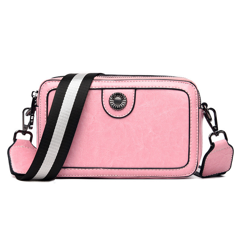 Women's Retro Fashion Mobile Simple Soft Leather Phone Bags