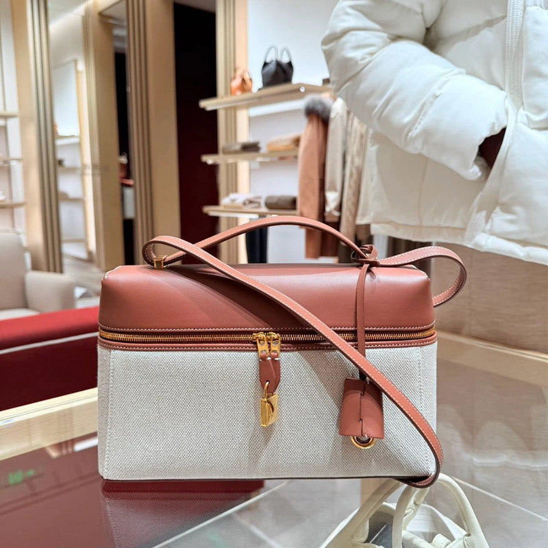 Women's Lunch Box Genuine Leather Niche Cowhide Women's Shoulder Bag