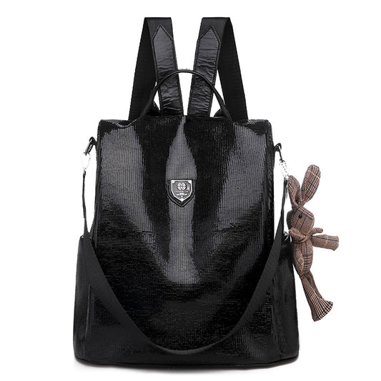 Women's Sequin Fashion Trend Korean Style High Leisure Backpack