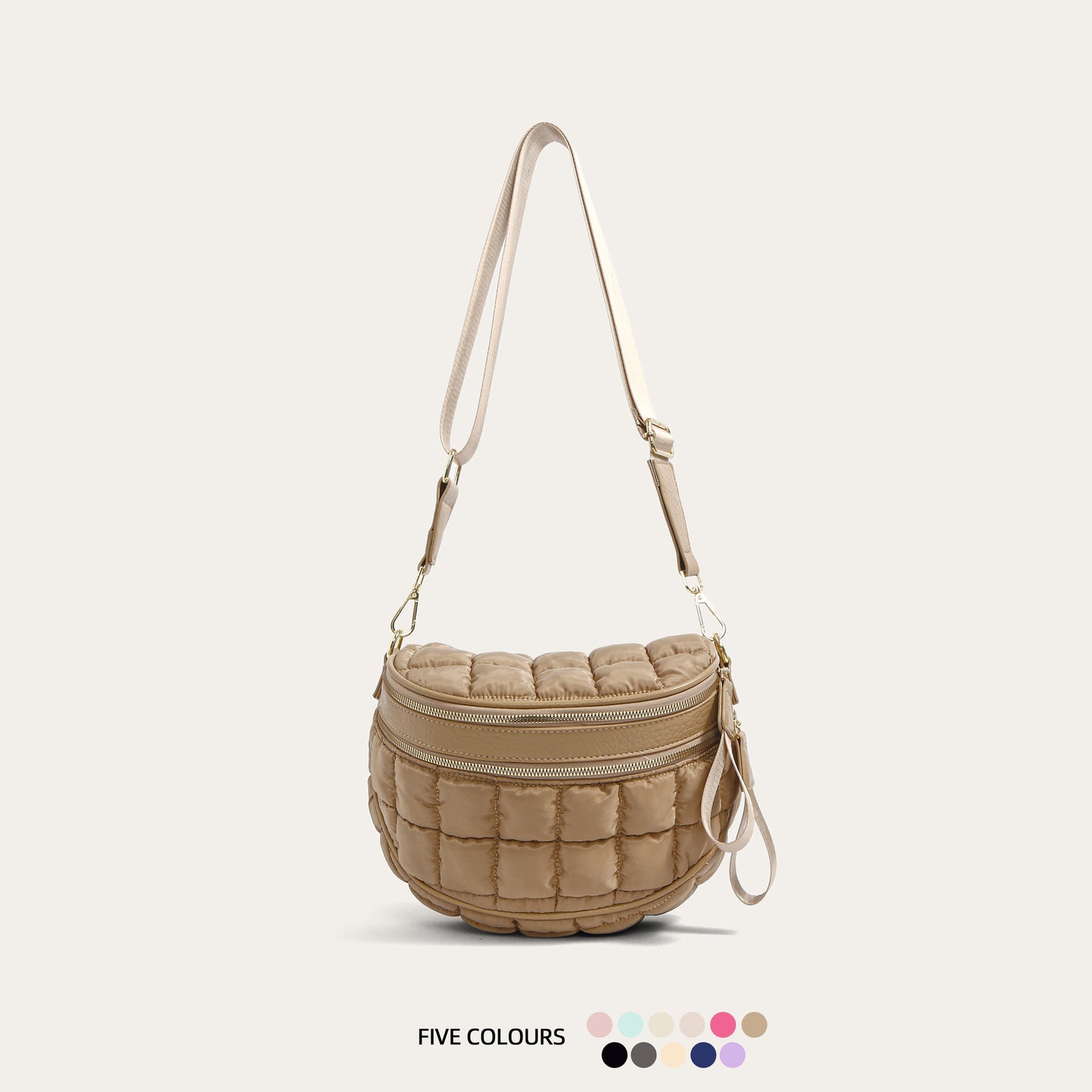 Women's Wind Cotton Clothes Bubble Fashion Large Shoulder Bags