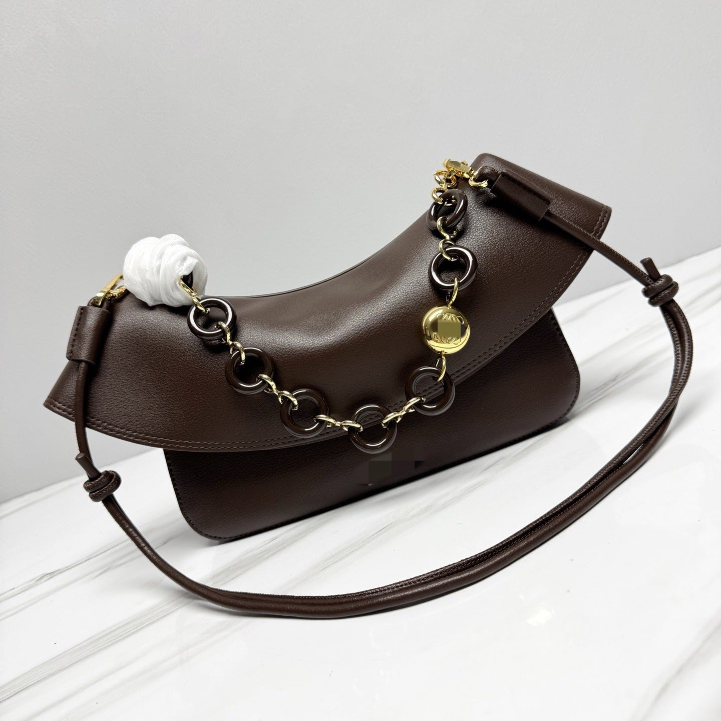 Women's High Version Mi Medium Fashion Genuine Underarm Bag