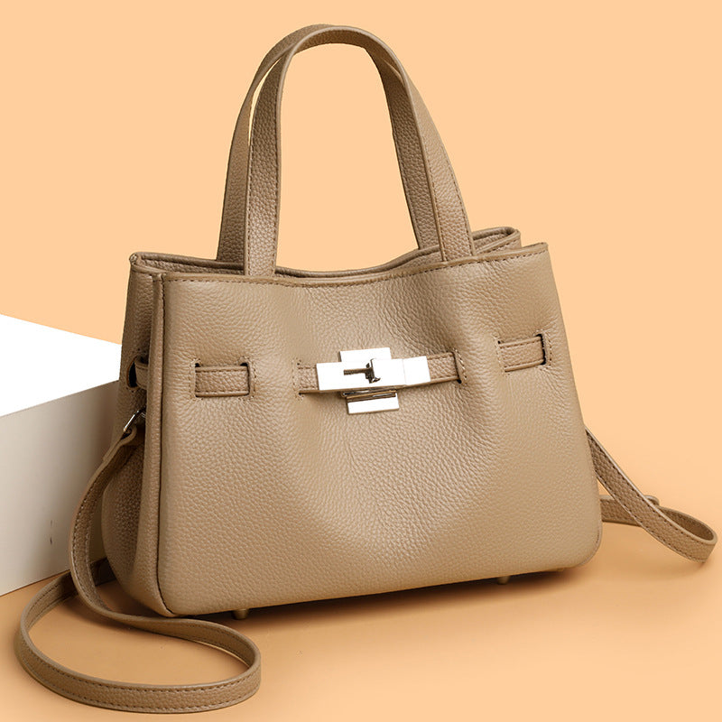 Comfortable Women's Spring Cowhide Fashion Portable Shoulder Bags