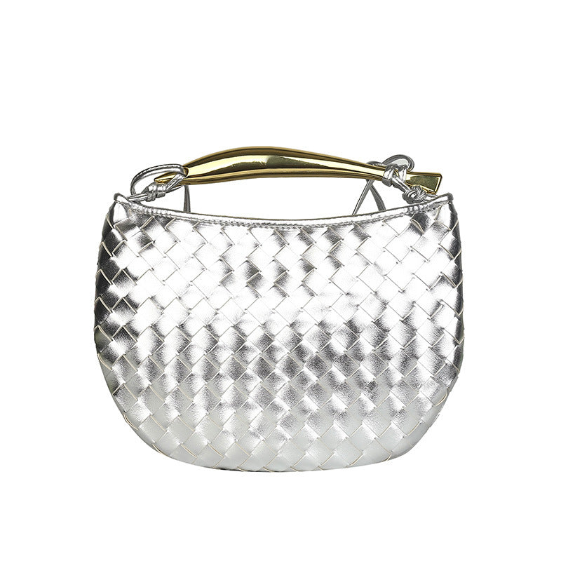Women's Niche Sardine Hand-woven Textured Personality Chain Handbags