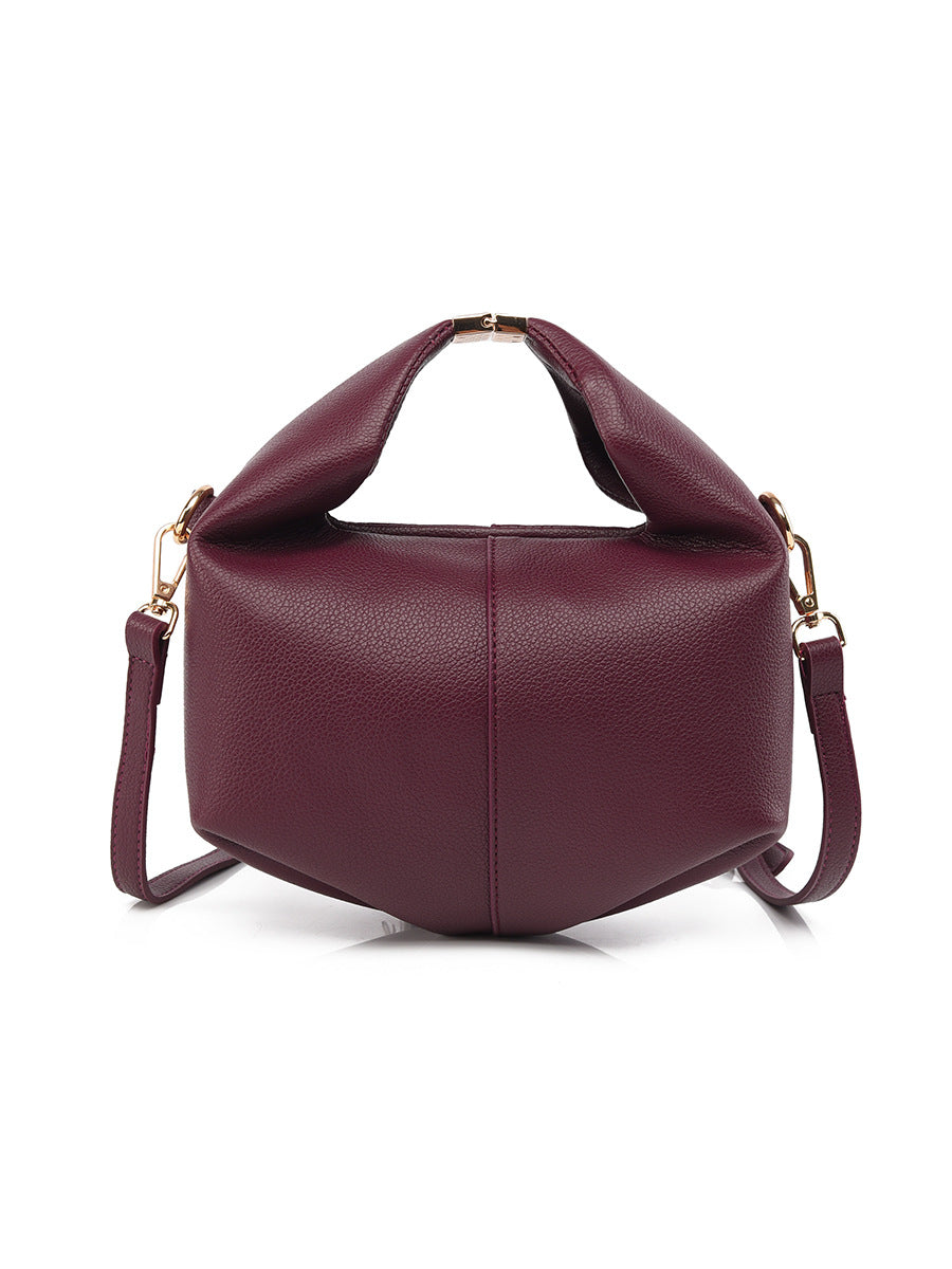Lunch French Hand High-grade Soft Leather Dumpling Bags