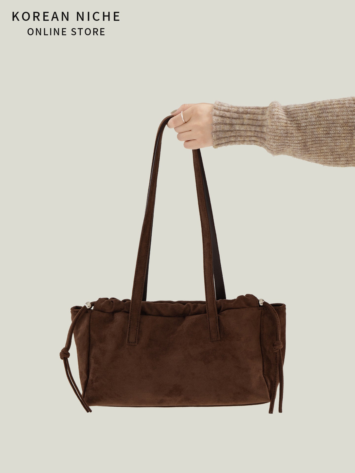 Women's Suede Super Popular Niche Leopard Design Retro Easy Underarm Bag