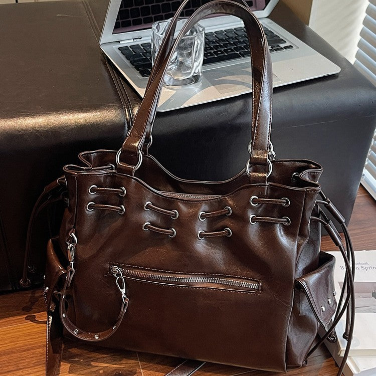 Women's Large Capacity High-grade Retro Easy Matching Bags