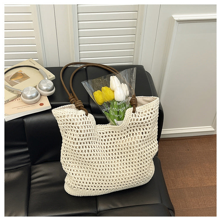 Women's Hand-woven Seaside Vacation Beach Temperament Commute Women's Shoulder Bag