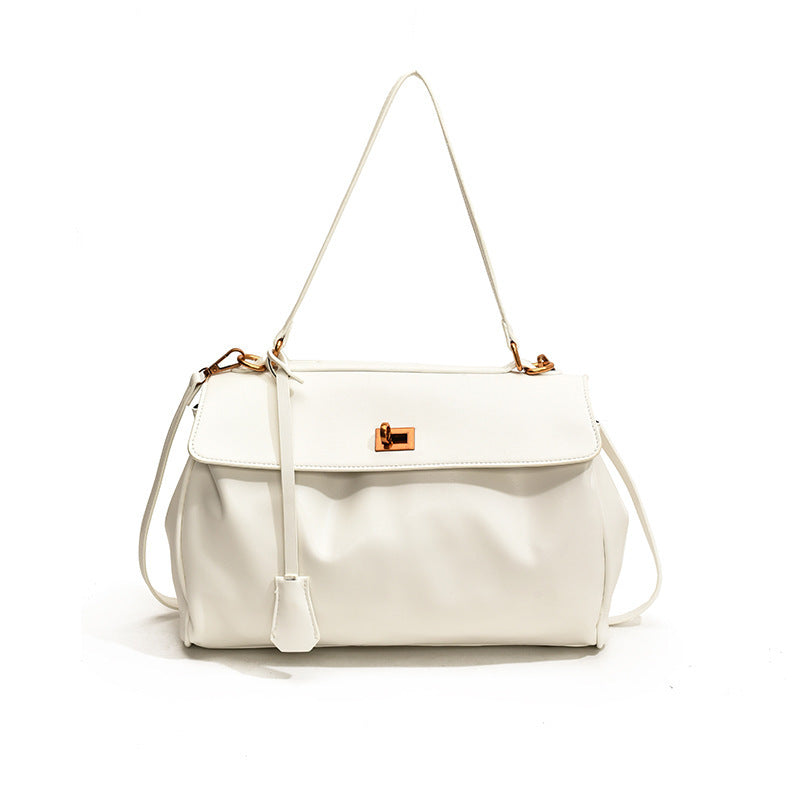 Women's High Sense Commuter Fashion Color Contrast Large Tote Bag