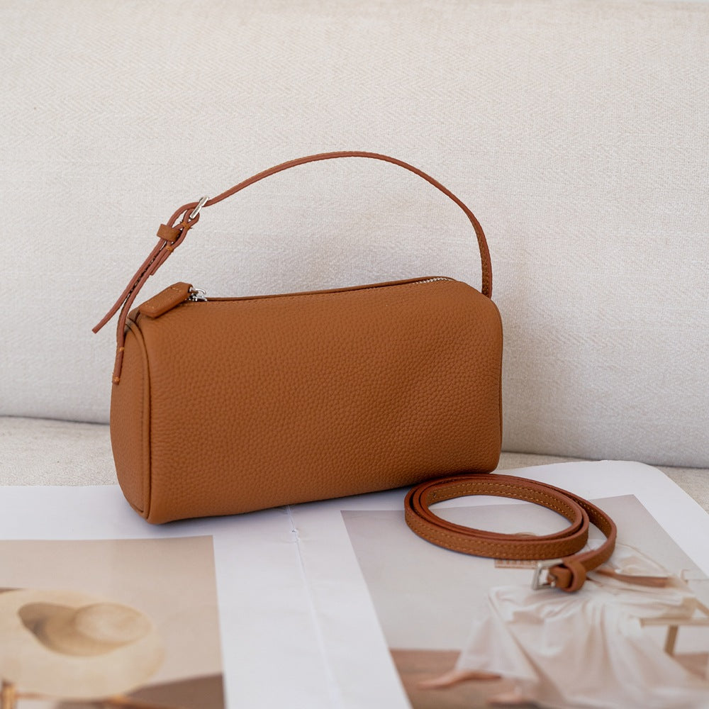 Women's Top Layer Cowhide Pen Fashion Leather Women's Handbag