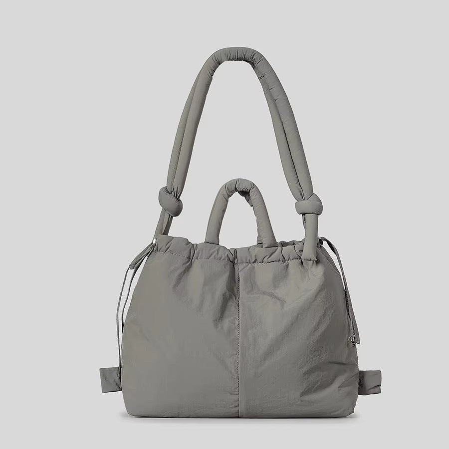 Women's Good Quality Nylon Cloth Drawstring Large Capacity Tote Bag