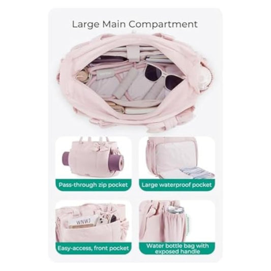 Women's Down Clothes Large Capacity Bow Tote Bag