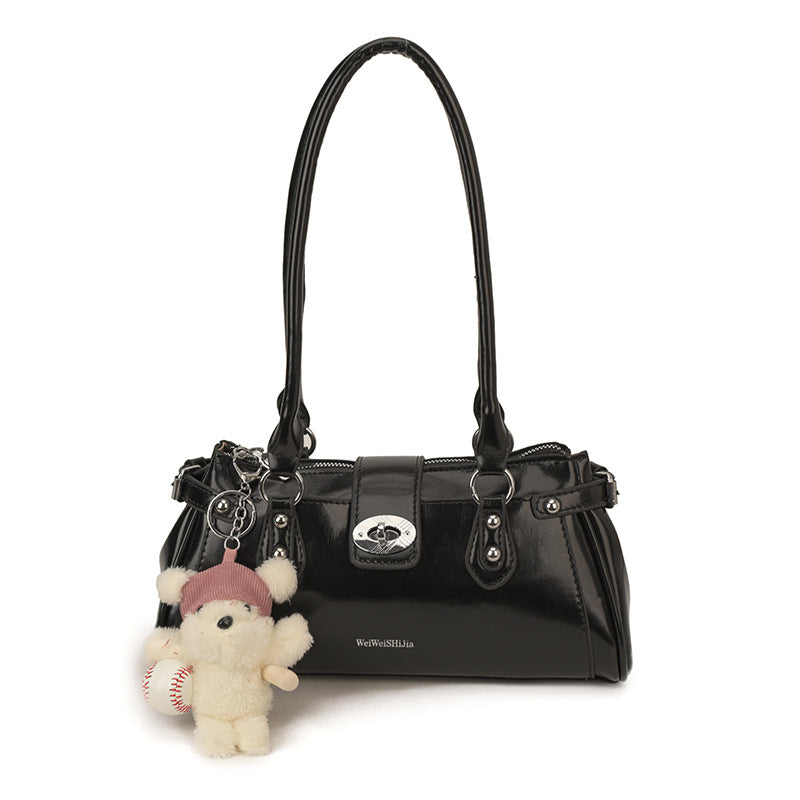 Women's Fashion Rivet High Sense Minority Simple Underarm Bag