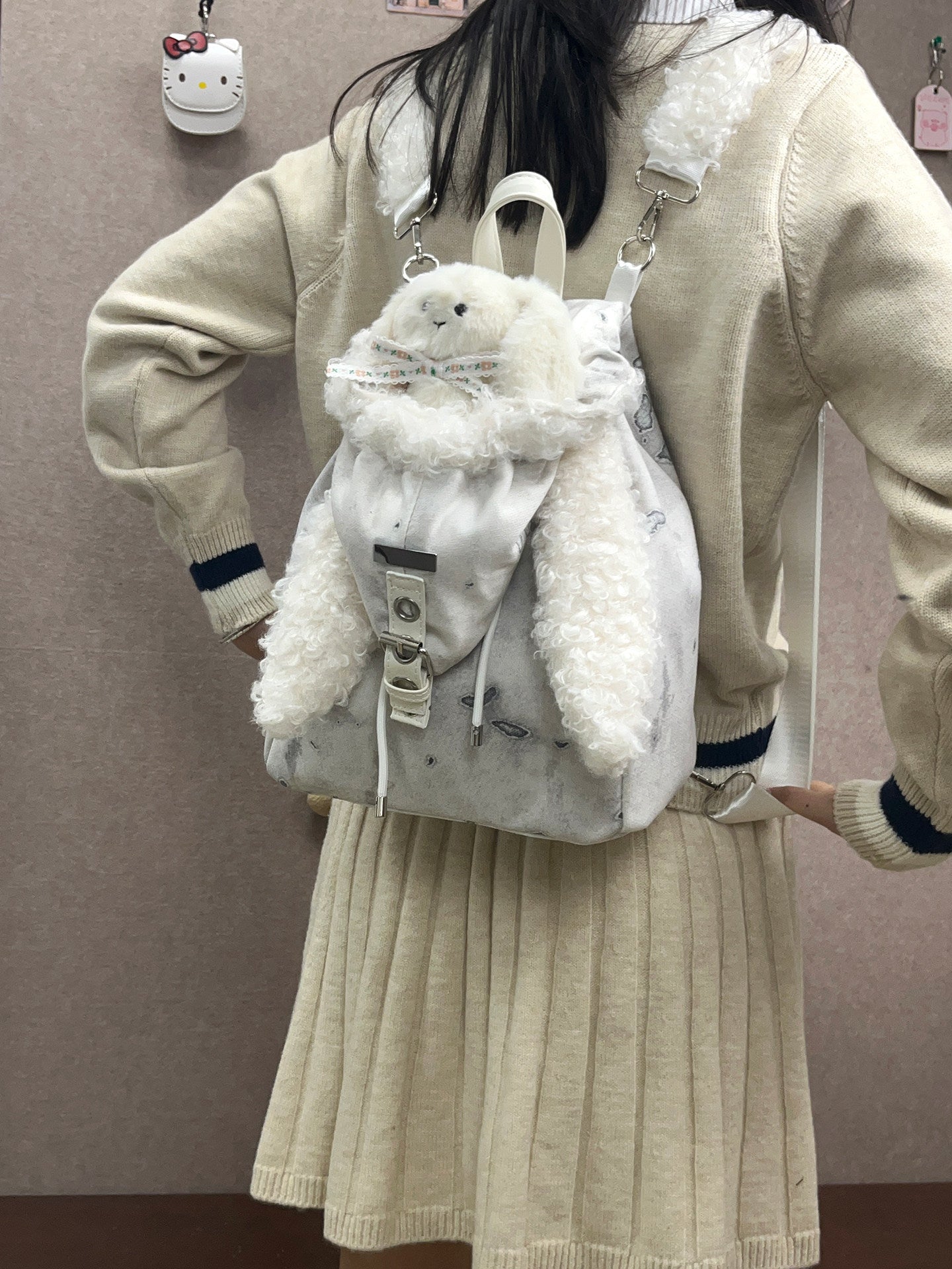 Women's Rabbit Ears Furry Large Capacity Cute Women's Shoulder Bag