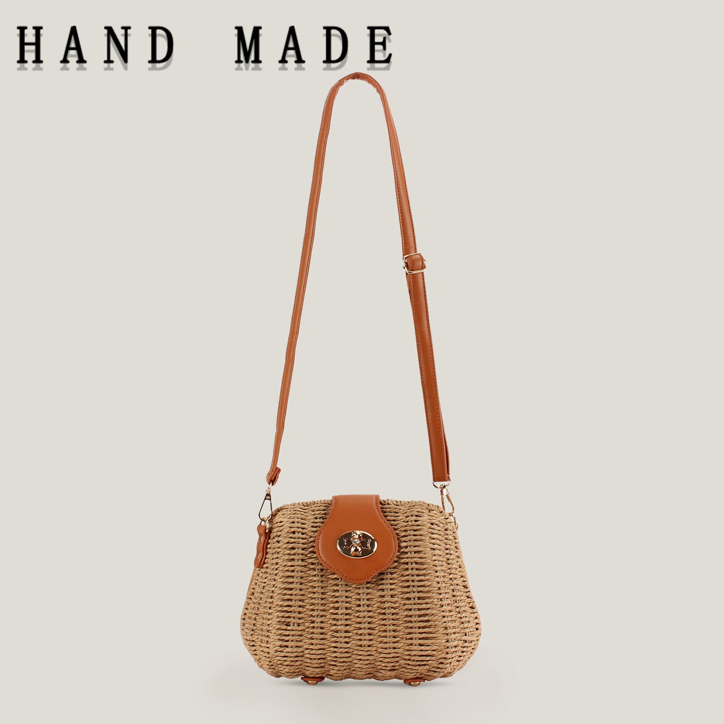 Women's Hand-woven Seaside Vacation Daily Leisure Commute Women's Messenger Bag