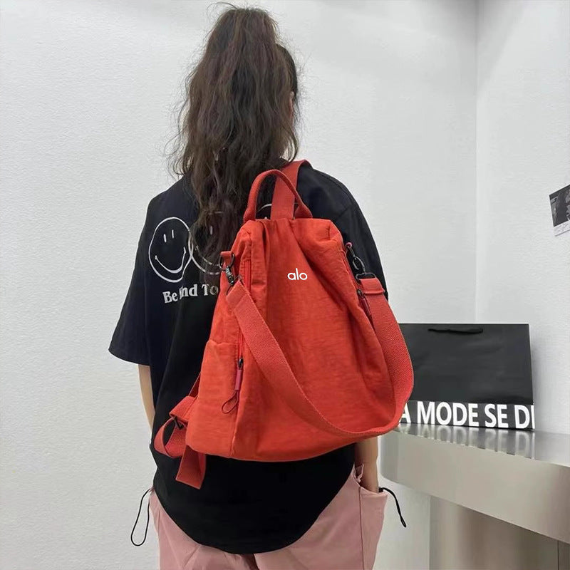 Trendy Simple Lightweight Nylon Oxford Cloth Leisure Backpack