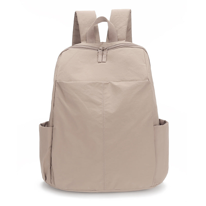 Women's & Men's Solid Color Large Capacity Spring Lightweight Leisure Backpack