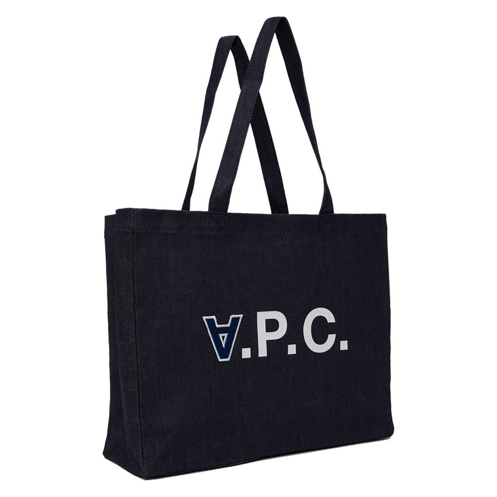 Women's & Men's Fashion Cowboy Embroidery Portable Canvas Shopping Tote Bag