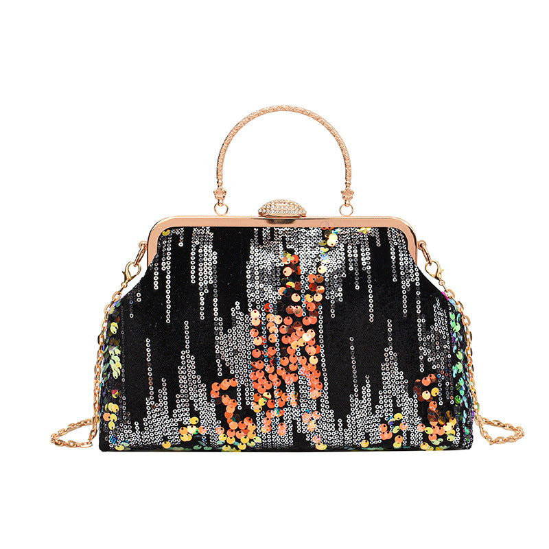 Women's Korean Style Sequin Dinner Hard Fashion Handle