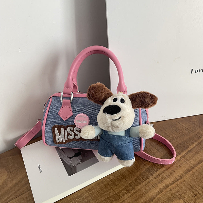 Women's Creative Design Wallace Doll Boston Denim Bags