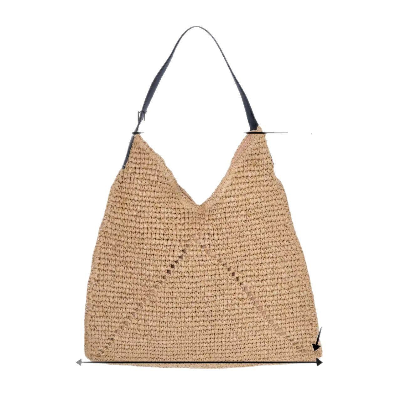 Women's Hand Woven Niche Straw Seaside Holiday Large Capacity Women's Shoulder Bag