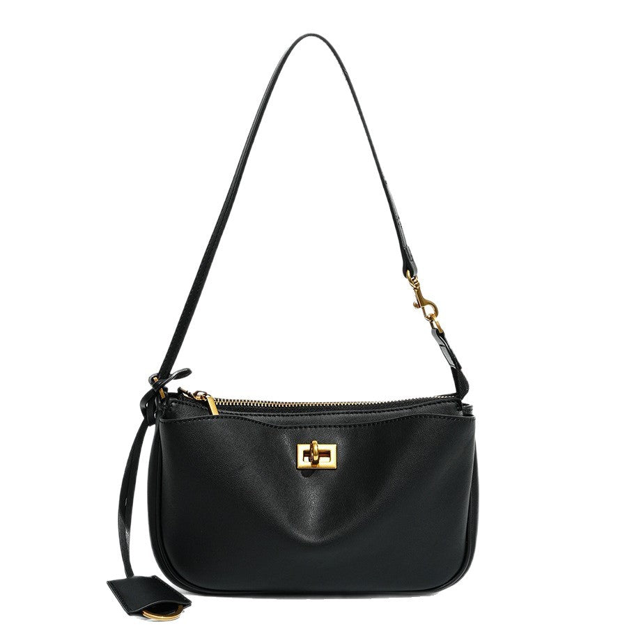 Pretty Callie Baguette High-grade Leather Motorcycle Small Square Bags