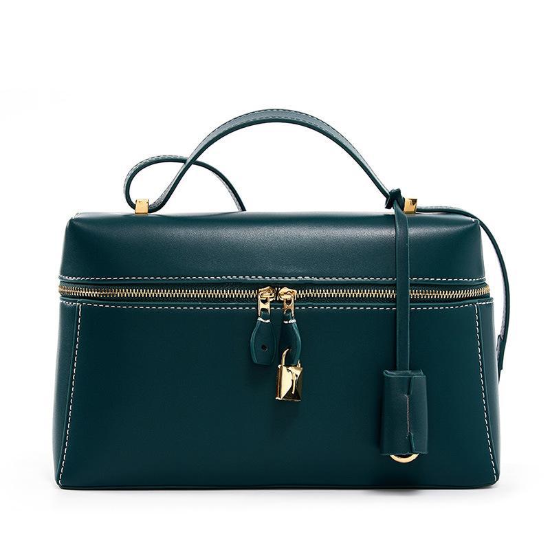 Women's Lunch Box Cowhide Large Commuter For Women's Shoulder Bag