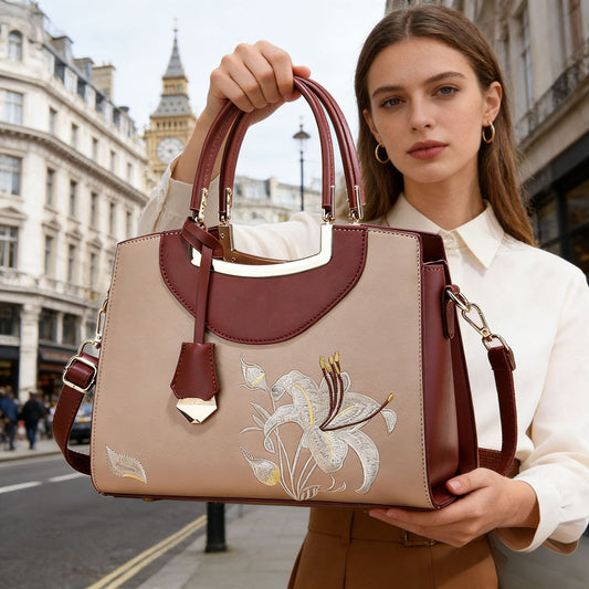 Women's Chinese Style Embroidery Mother's Large Capacity Generous Women's Handbag