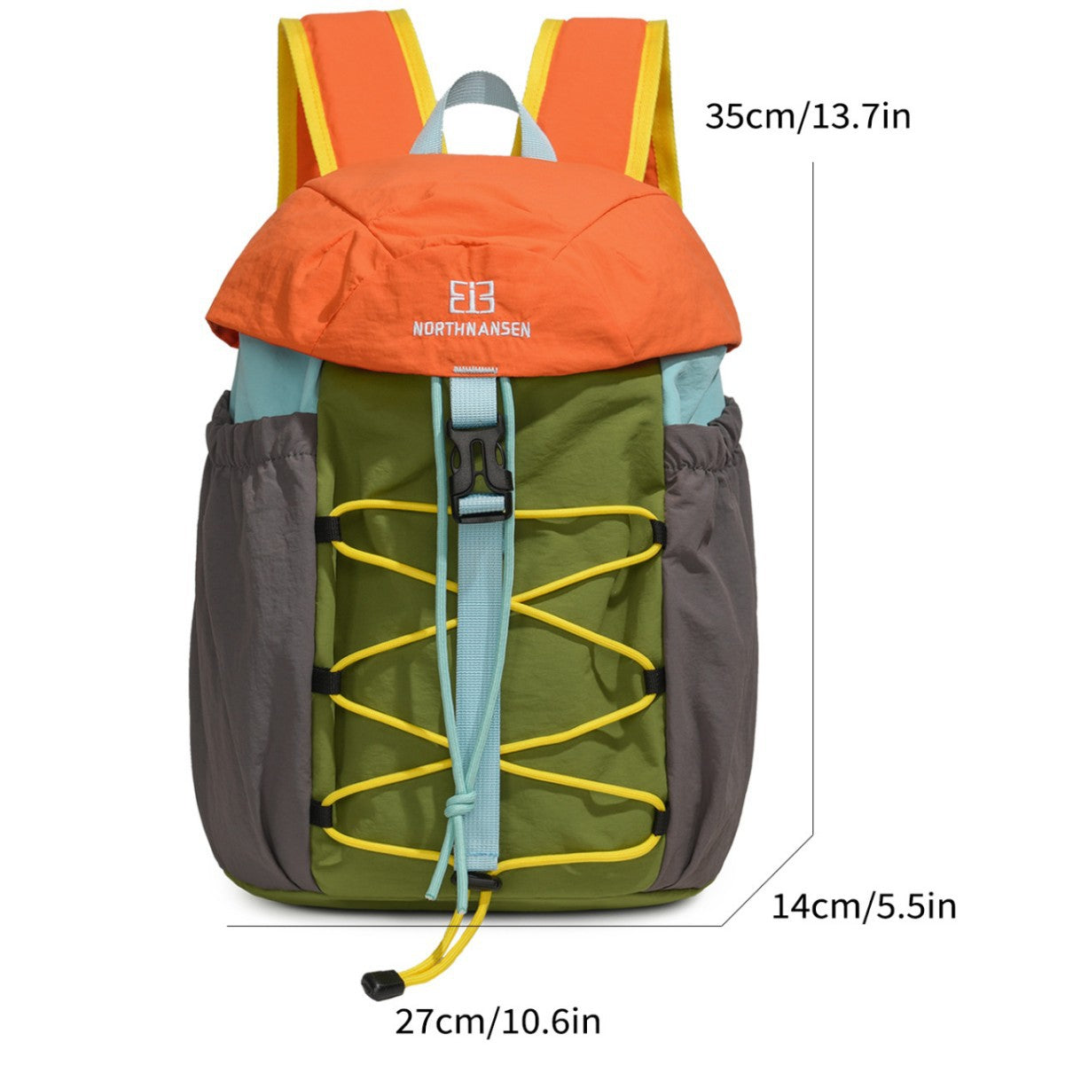 Street College Large Capacity Contrast Color Backpacks
