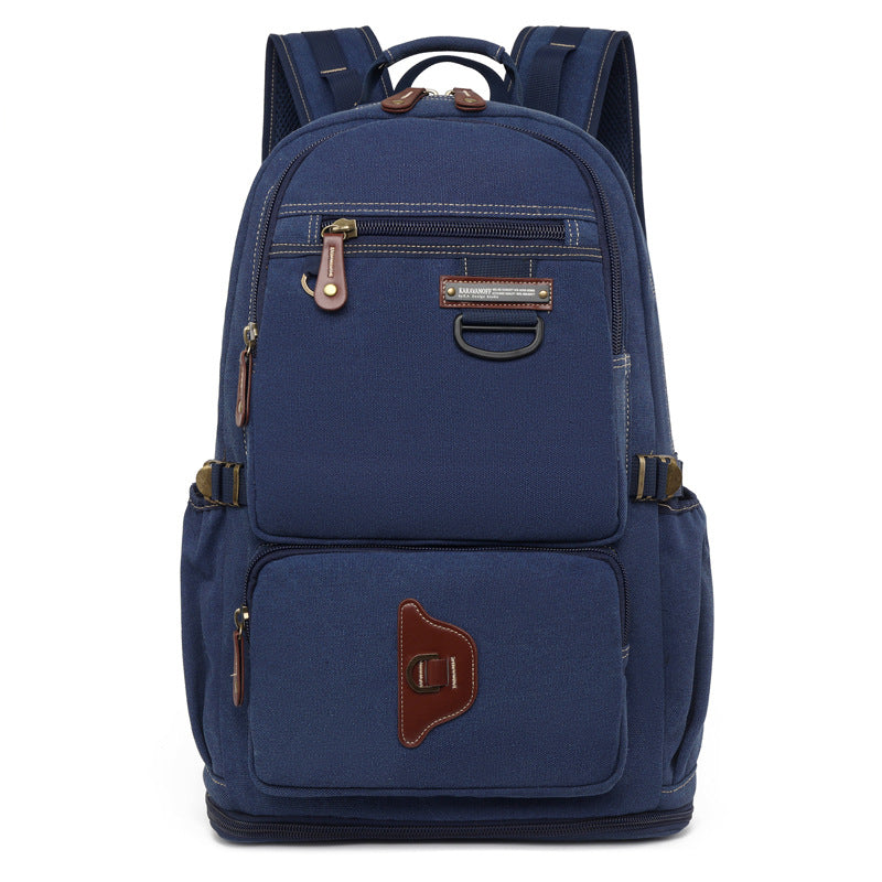 Canvas Female Retro Fashionable Large Capacity Leisure Backpack