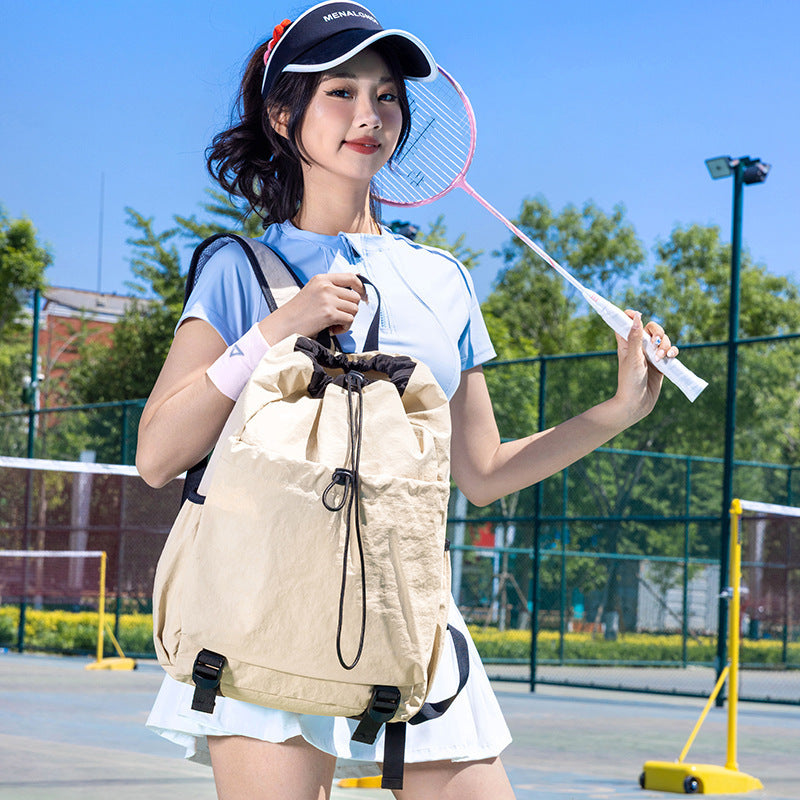 Creative Drawstring Tennis Badminton Large Capacity Leisure Backpack