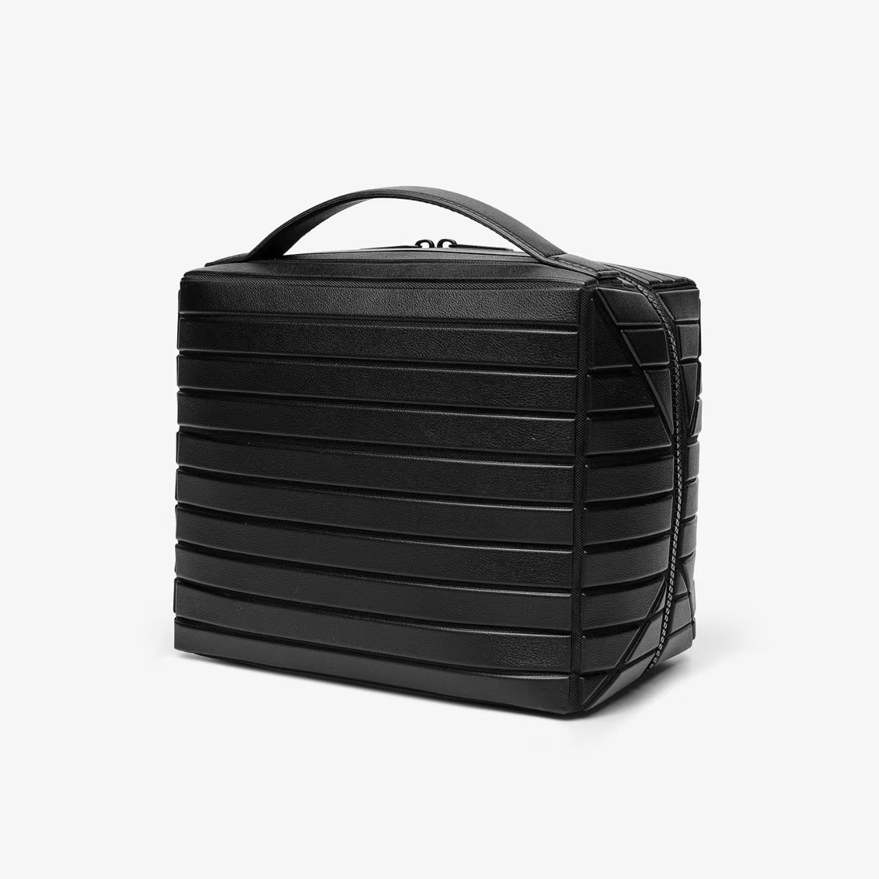 Practical Large Capacity Beautiful Storage Commuter Striped Three-dimensional Makeup Bag