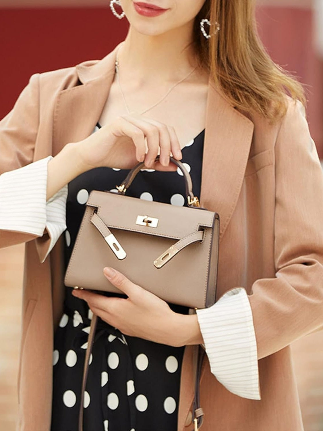 Women's Kelly Design Portable High-grade Light Luxury Women's Handbag