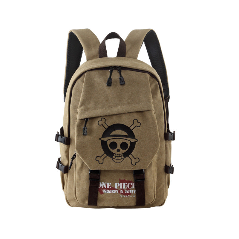 Beautiful Men's Canvas Simple Korean Style Leisure Backpack