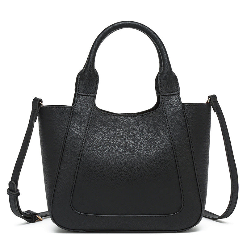 Women's Western Style Hand Holding Fashion Simple Bucket Bag