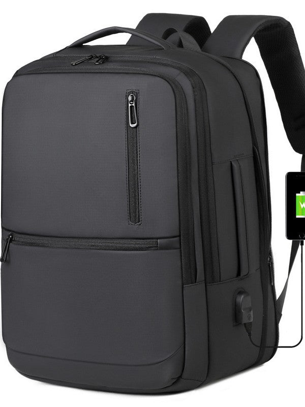 Men's Derm Waterproof Expandable Computer College Business Backpack