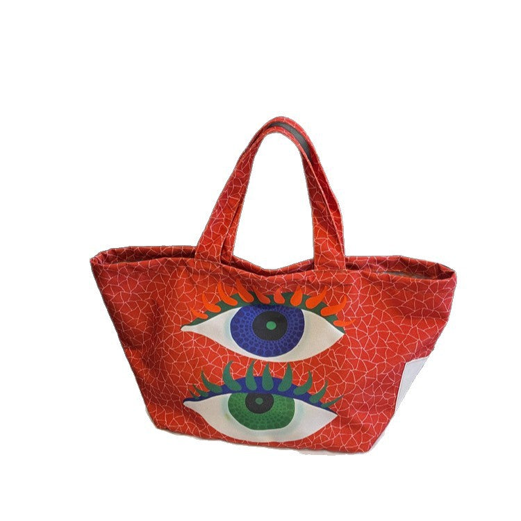Women's Large Capacity Ethnic Abstract Painting Embroidered Bags