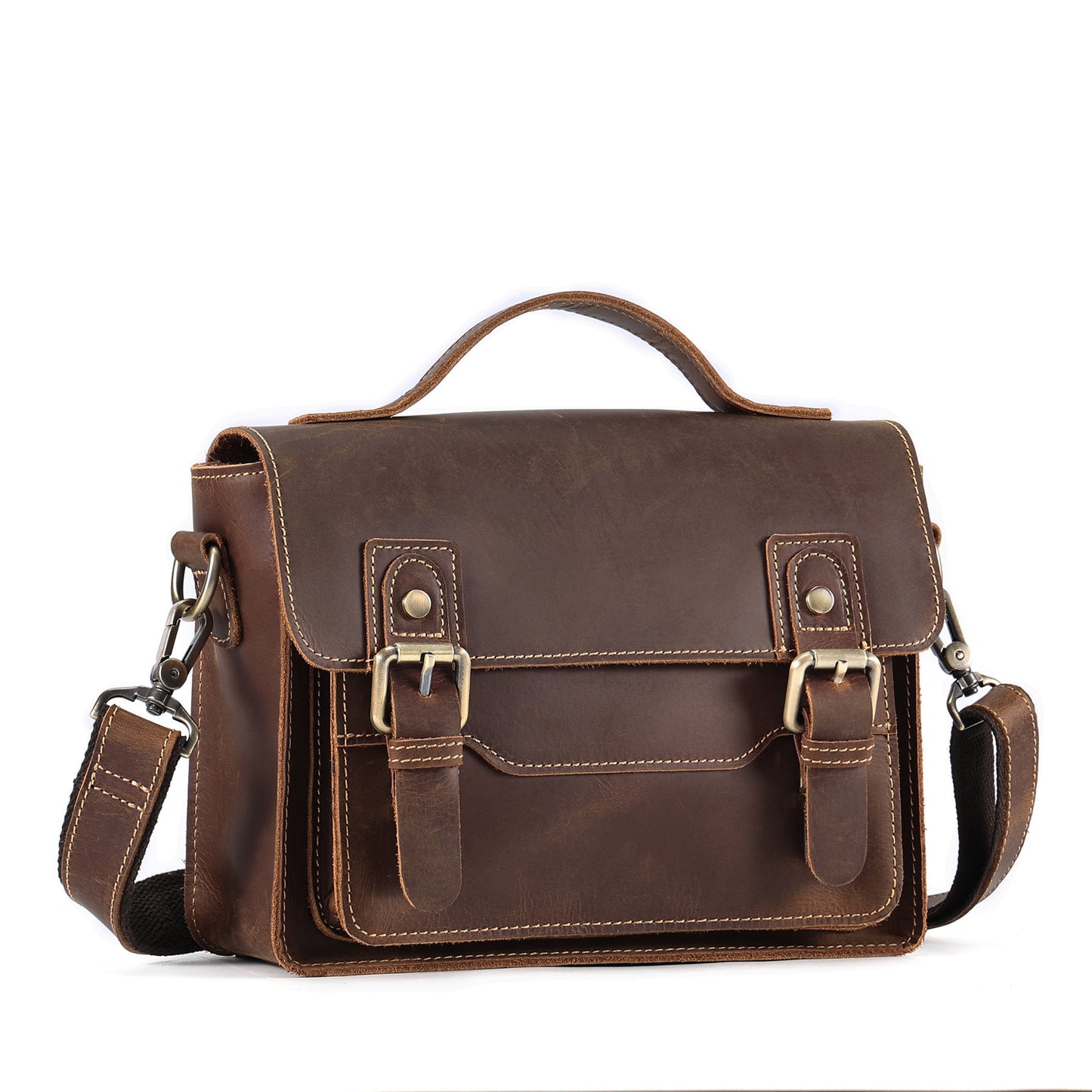 Leather Classic Horizontal Leisure Commute Multifunctional Commuter Men's Messenger Bag