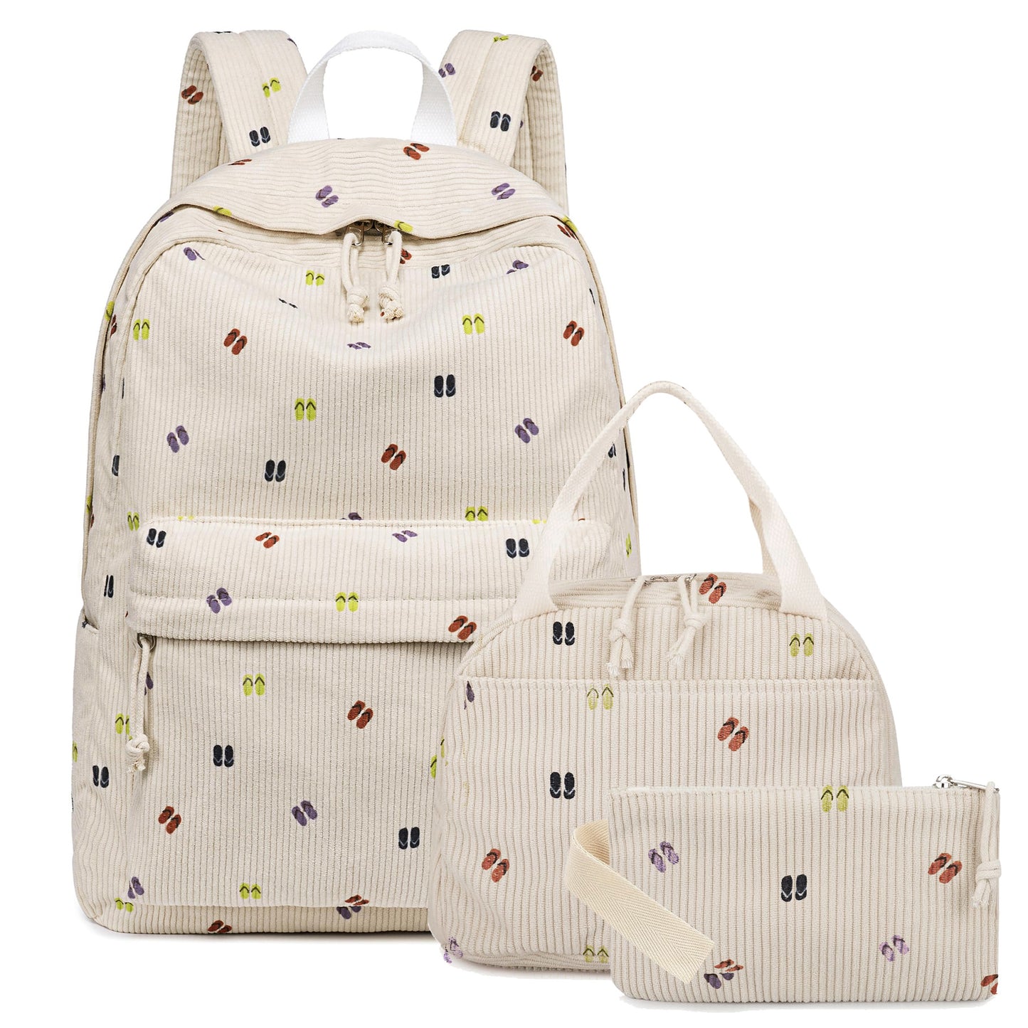 Women's Three-piece Korean Style Preppy For Primary Leisure Backpack