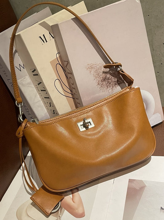 First Layer Vegetable Tanning Leather Kelly Genuine Underarm Bag