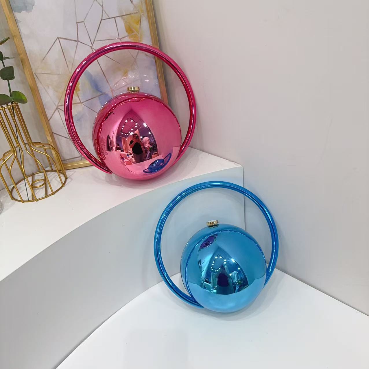 High Sense Technology Spherical Dinner Electroplating Simple Bags