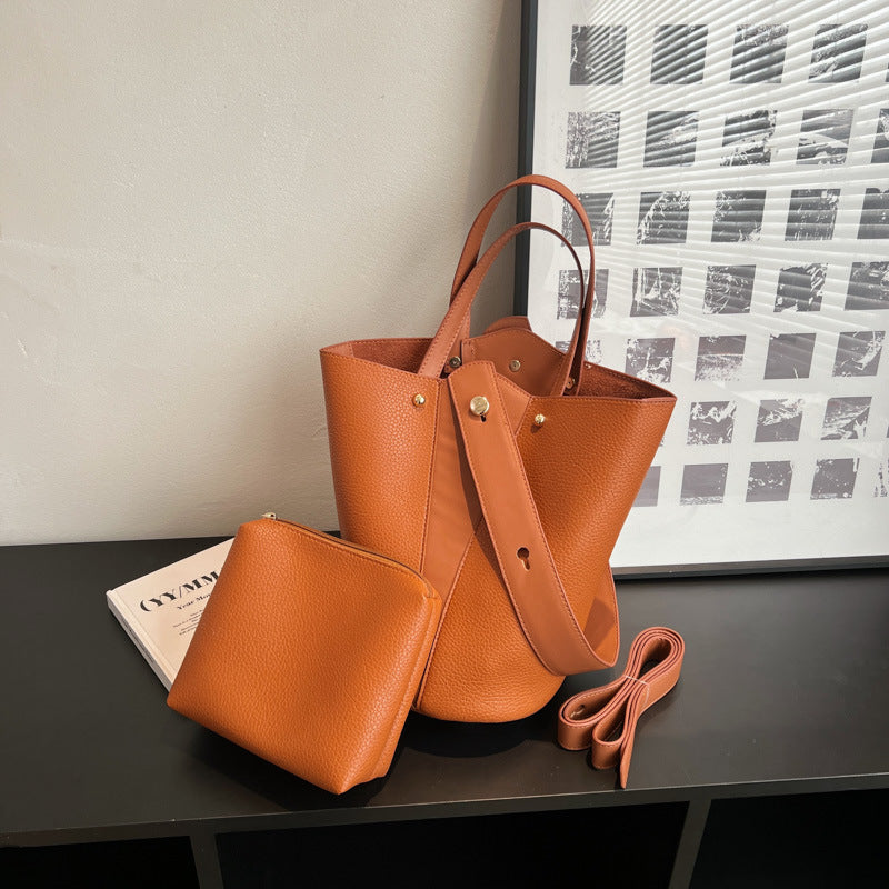 Comfortable Women's Design Suede Versatile Retro Bucket Bags