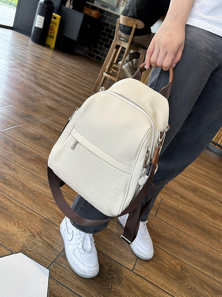 Women's Female College Plaid Advanced Sensitive Fashion Backpacks