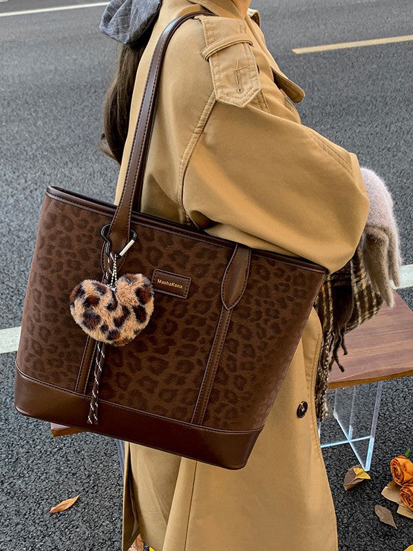 Retro Suede Stiff Three-dimensional High Sense Large Capacity Women's Shoulder Bag