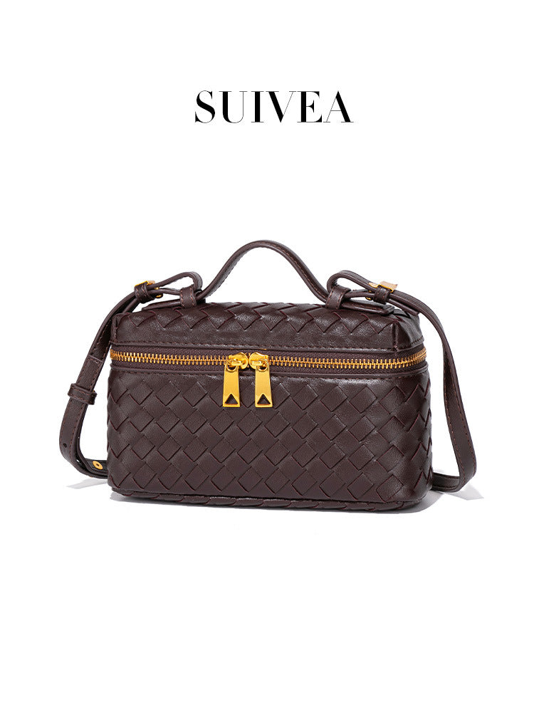 Women's Lunch Box Woven Retro Easy Matching Portable Women's Handbag