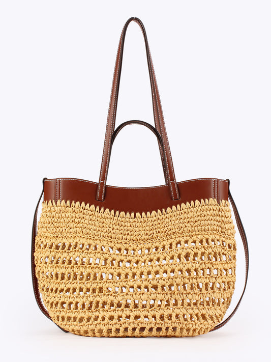 Women's Hand-woven Seaside Vacation Daily Leisure Commute Women's Shoulder Bag