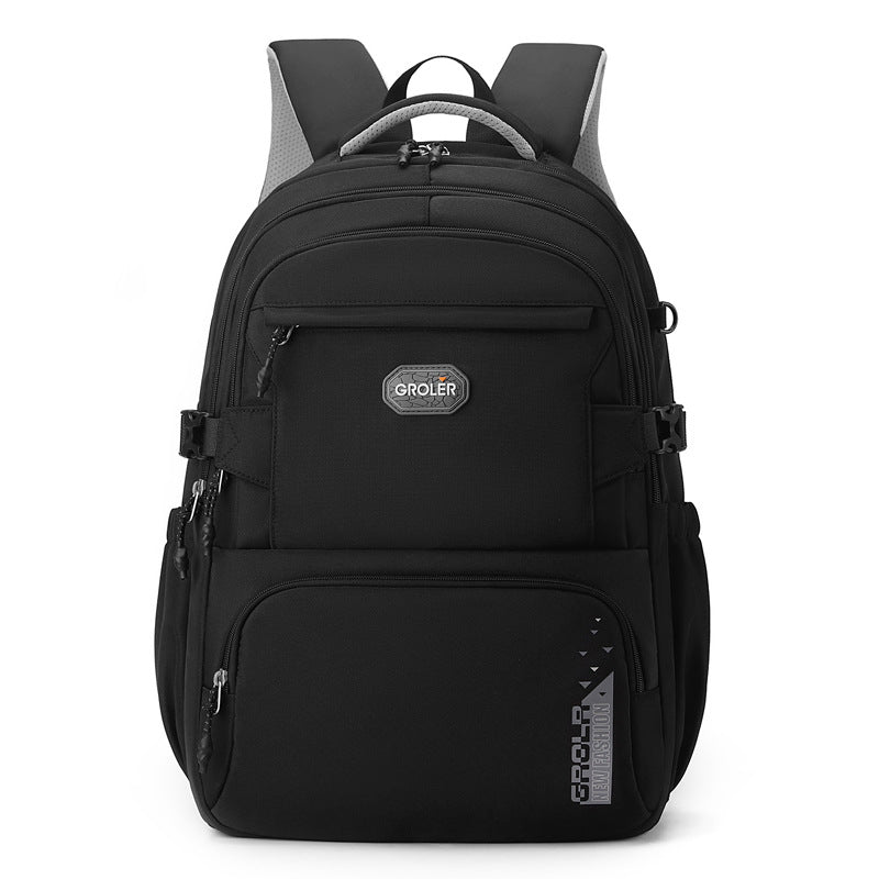 Ge Le Simple Female Junior High College Leisure Large Business Backpack