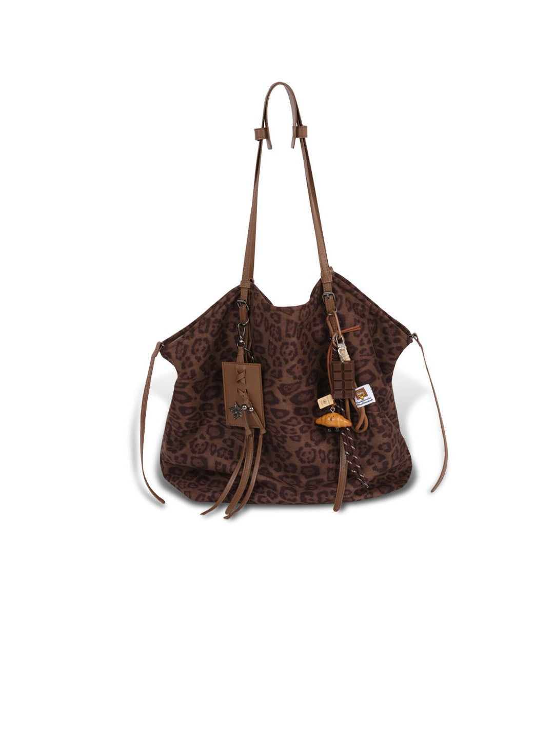 Fashionable Loose Large Capacity Underarm Leopard Retro Bags