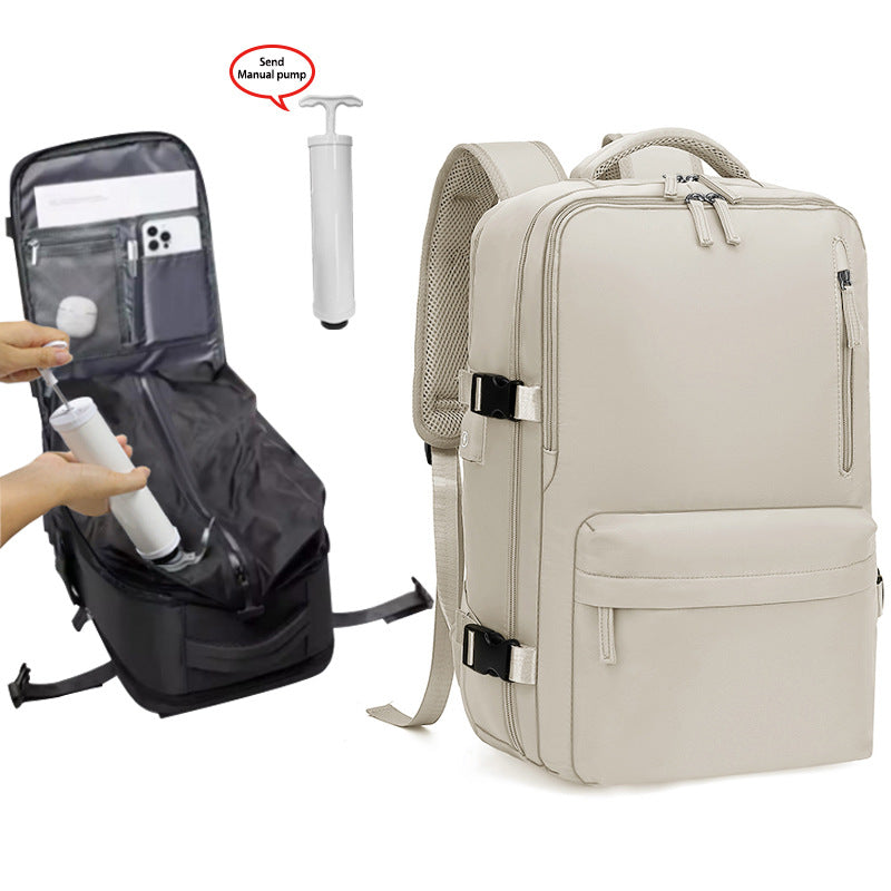 Large Capacity With Vacuum Storage Layer Commuter Leisure Backpack