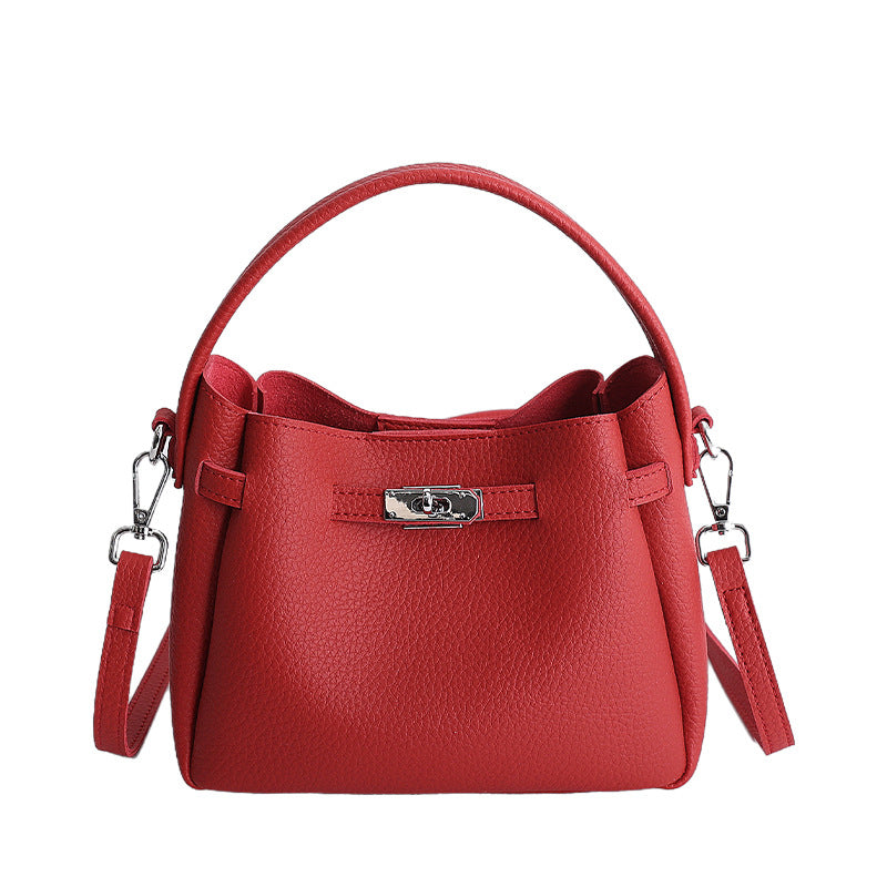 Attractive Women's Popular Fashion High-grade Portable Bucket Bag